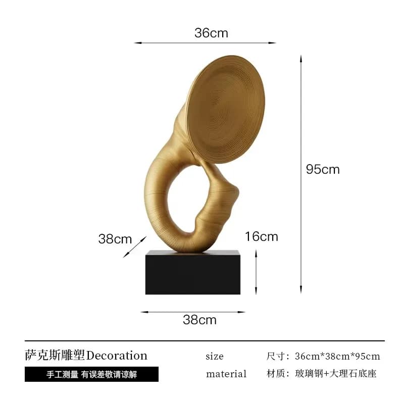 BJ-9 High-end Sculpture Ornament Modern Creative Hotel Music Club Model Room Floor Decoration