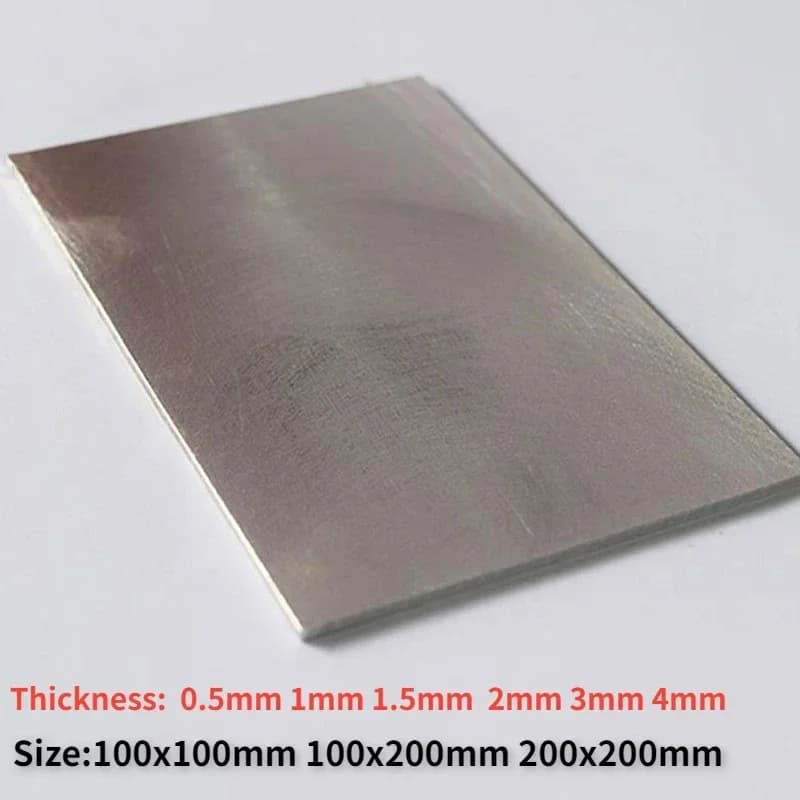 AZ31B Magnesium Alloy Sheet Plate Flat Electroplating Anodes Experiment Anode CNC Machine Mould Metal Process Thickness 0.5-4mm