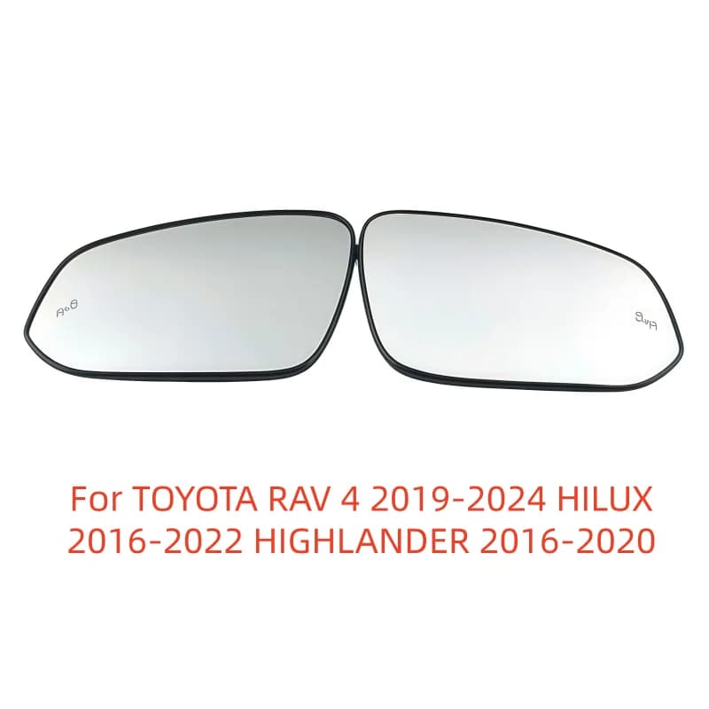 For TOYOTA RAV 4 2019-2024 HILUX 2016-2022 HIGHLANDER 2016-2020 With Blind Spot Heated Rearview Door Side Mirror Lens Glass New