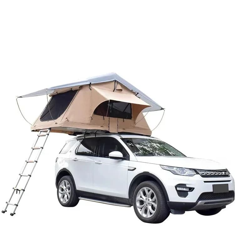 High Quality Four-Season Waterproof Car Roof Top Tent for 2-3 People Fabric with Ladder Accessory for Outdoor Camping