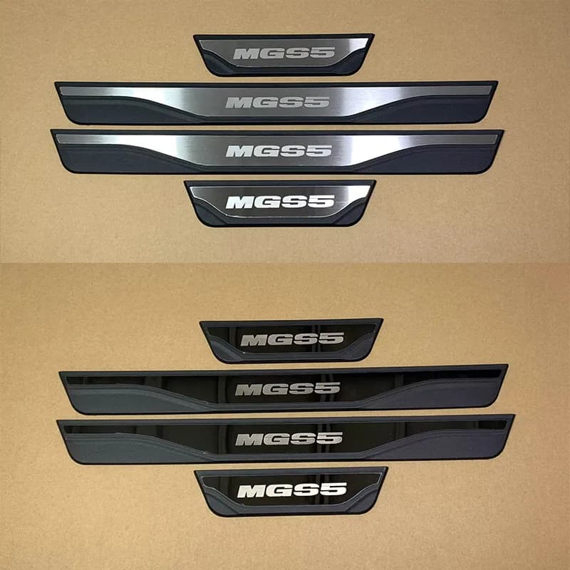 Car Parts Door Sill Cover Kick Scuff Plate Protector Guard Pedal For MGS5 MG S5 EV 2024 2025 2026 2027 Car Styling Self-adhesive