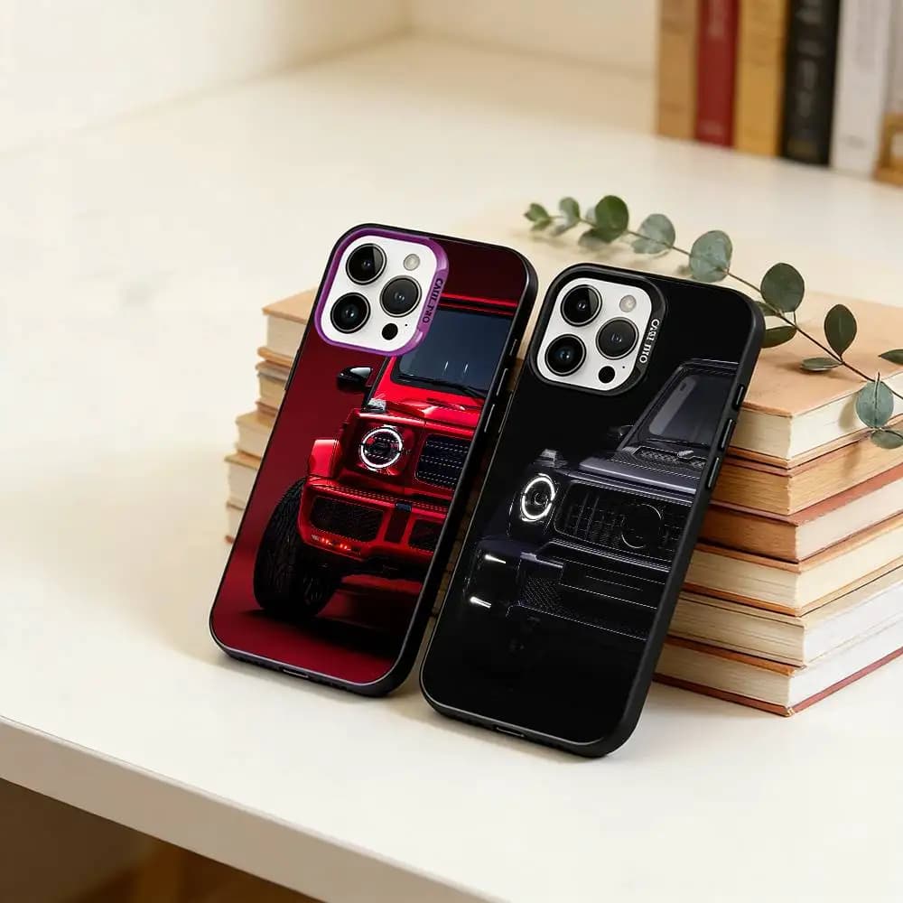 G-Wagen-car  Phone Case For iPhone 17,16,15,14,13,12,11 Plus,Pro Max,XS,Colored Silver Plated Inside Cover