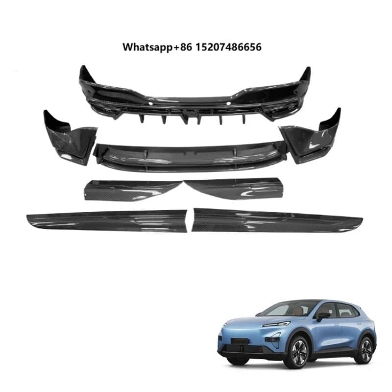 Body Kits for  S05 ABS Carbon Fiber Pattern Rear Front Bumper Lip Front Shovel Rear Bumper Lip Spoiler