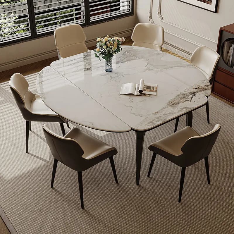 Folding Design Dining Table Modern Restaurant Kitchen Aesthetic Dining Tables Industrial Salon Mobili Arredamento Casa Furniture