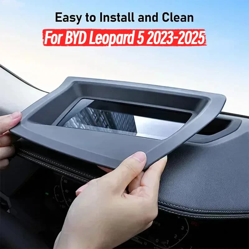 For BYD Leopard 5 2023-2025 Car Specialized Head-Up Display Protective Frame Instrument HUD Shield Cover Interior Accessories