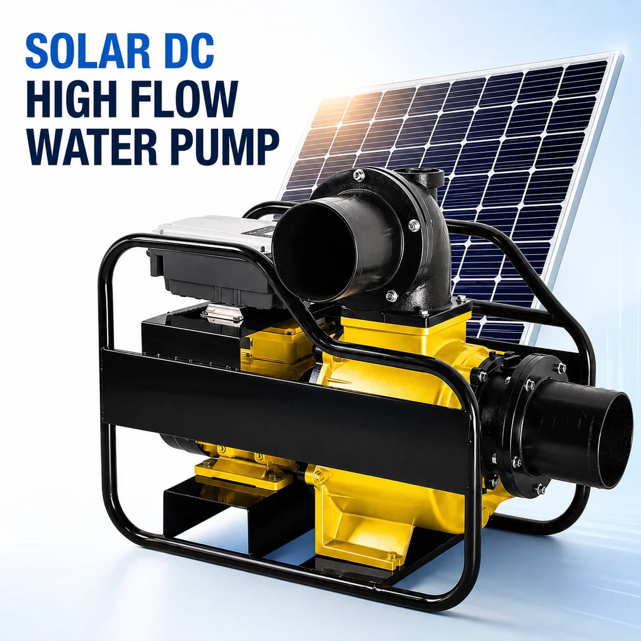 Solar DC Surface Pump 24V 48V Brushless Motor Photovoltaic Water Flow System Agriculture Farm Irrigation Crop Watering
