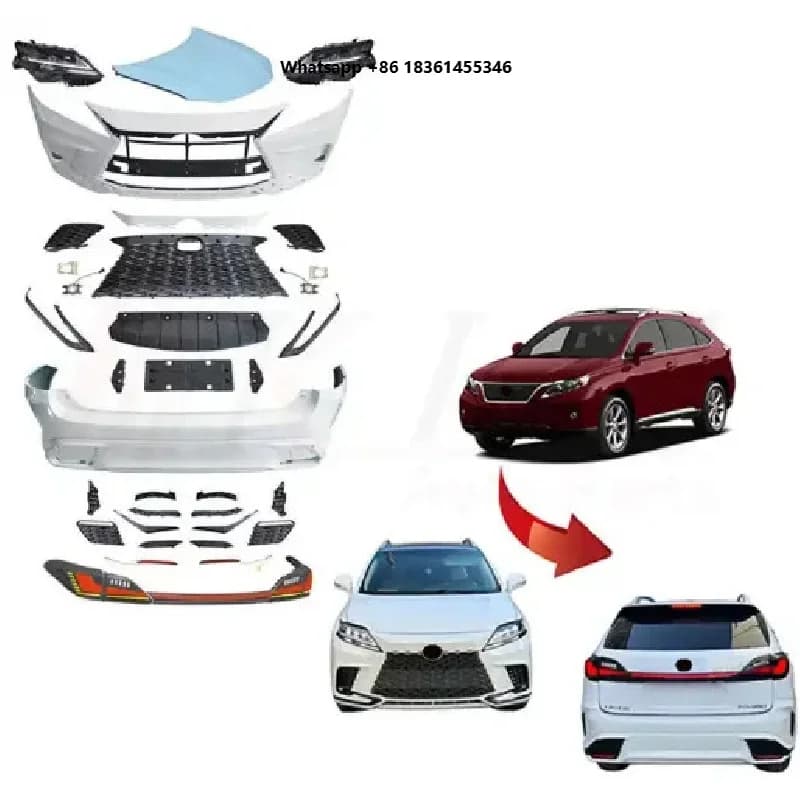For   RX 350 2009-2015 MX High Quality Upgrade Facelift Body Kit 2012 Model Update Kit 2020