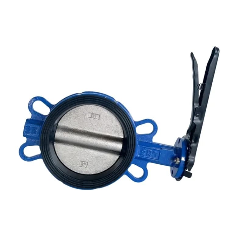 Manual Butterfly Valve, Soft Seal Ductile Iron Butterfly Valve DN100 Pair Clip Type Bidirectional