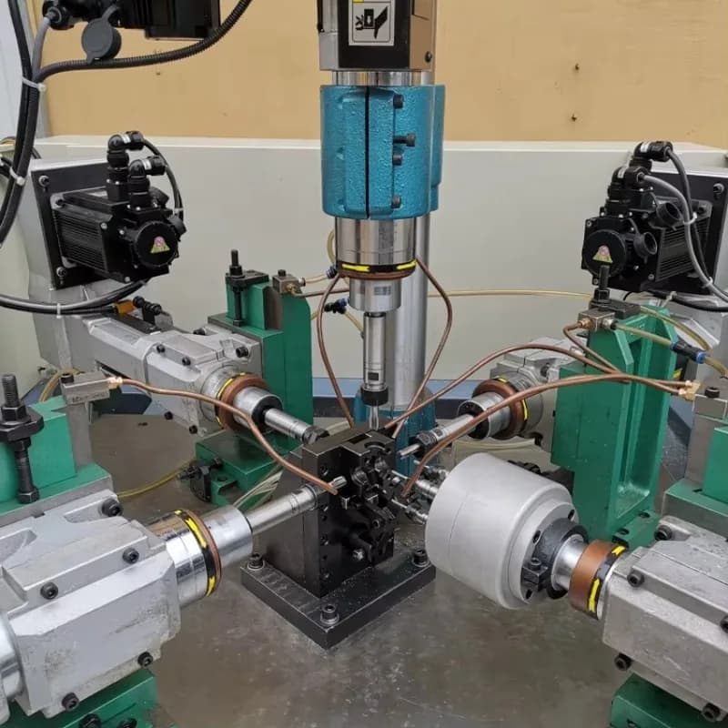 380V Automatic Horizontal Drill Machine Gear Specialized for Auto Parts Steel Aluminum Components Compatible