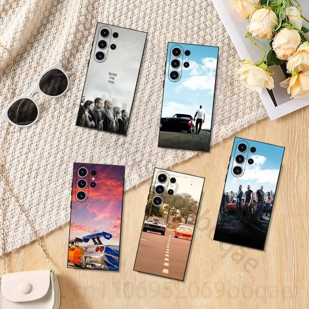 Fast and F-Furious Moive Phone Case for Samsung Galaxy S20,23 Ultra S24,22 Plus S25,26,21FE TPU Cover