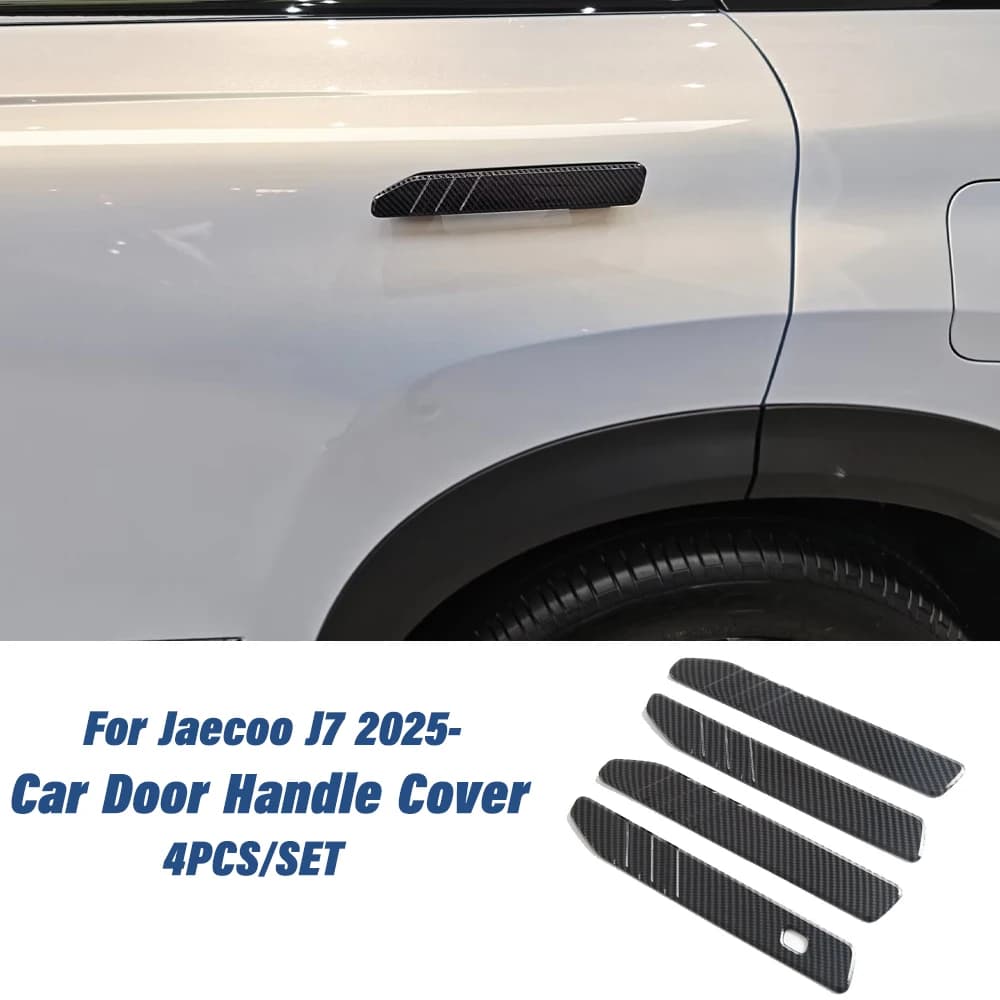 For Jaecoo J7 2025 Car Door Handle Covers 4PCS Exterior Protective Trim ABS Auto Accessories Styling Stickers