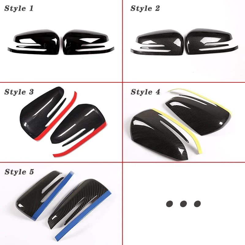 For Mercedes-Benz A B C E S CLA GLA GLK CLS W176 W204 W117 X156 X204 exterior mirror cover ABS auto parts