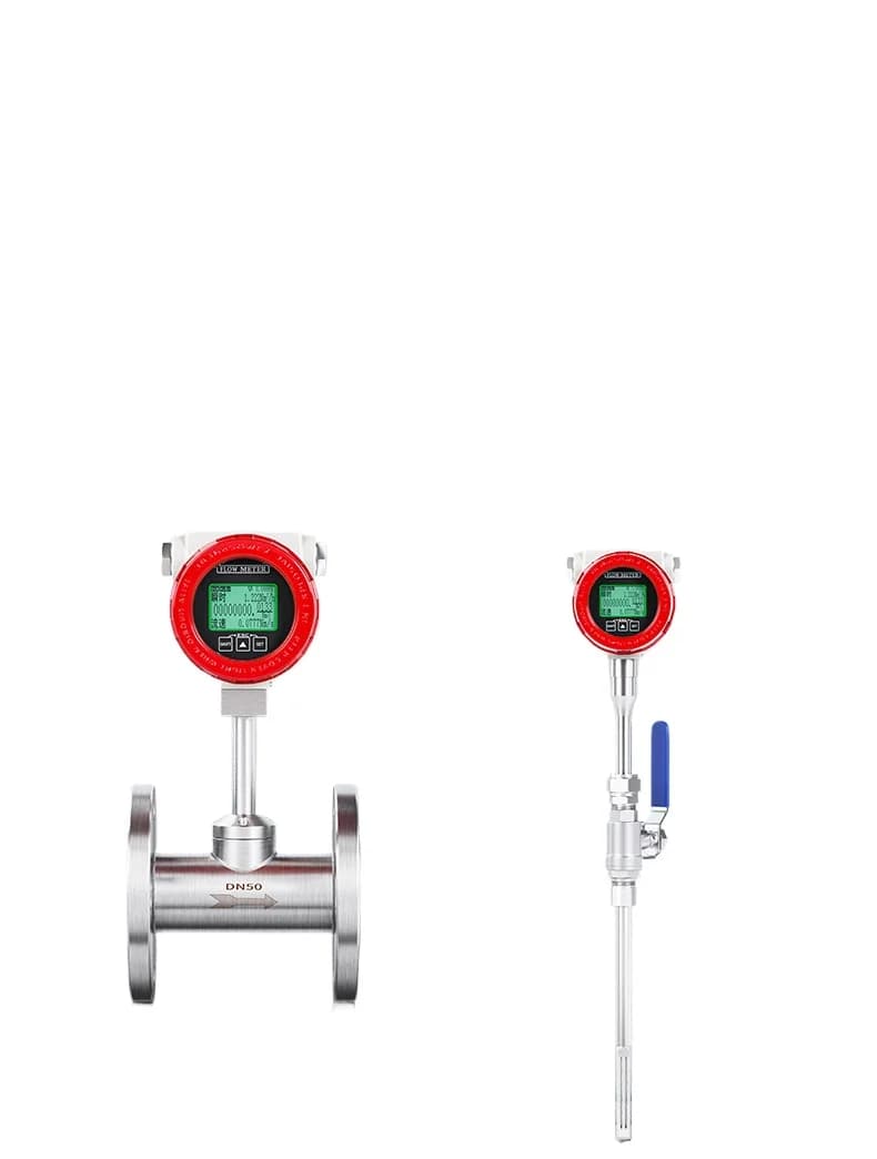 LMM Mass Flowmeter High Temperature Pipeline Gas High Precision Stainless Steel Air Flowmeter