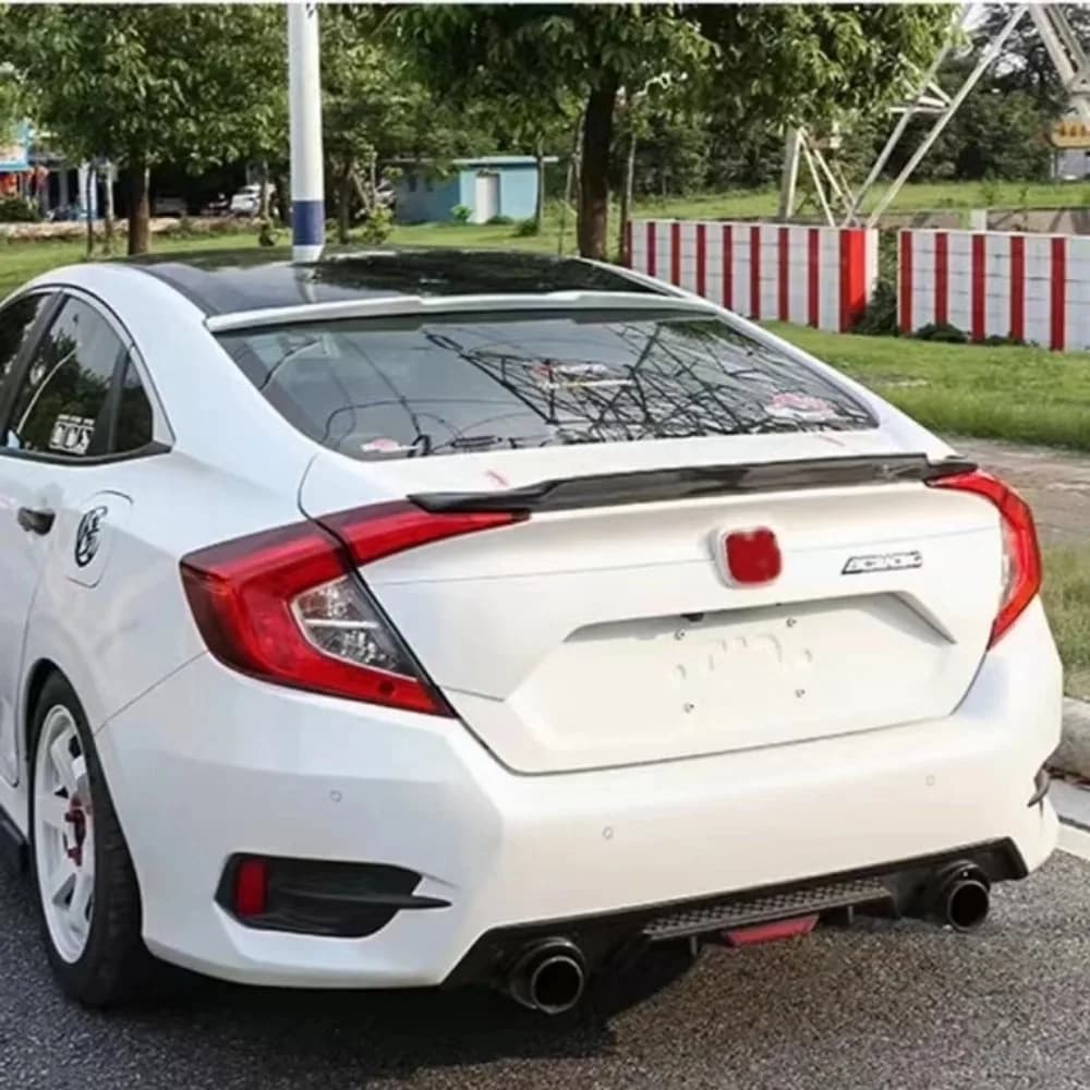 For 2018-2022 Honda 10th Gen Accord  Rear Wing Tail Wing Fixed Wind Spoiler Auto Decoration Vehicle Modification Accessory