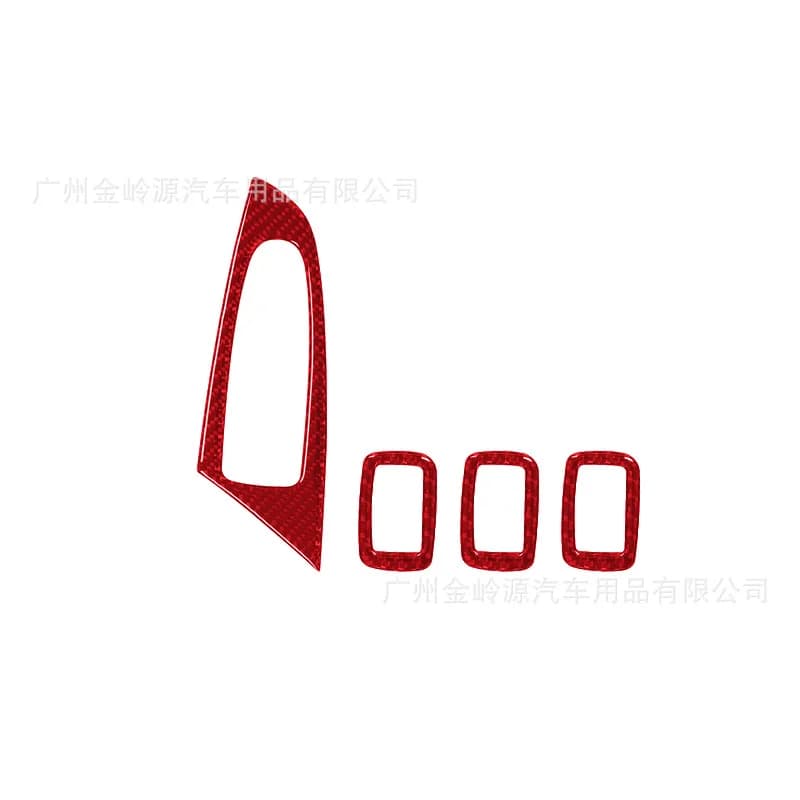 For 11-17 BMW X3 Car Interior Modification Carbon Fiber Door Window Panel Decorative Stickers