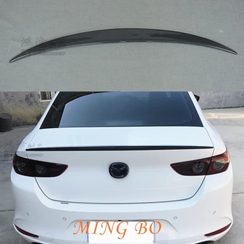 FOR Mazda 3 Axela 2020-2021 S Style Carbon fiber FRP Rear Spoiler Trunk wing