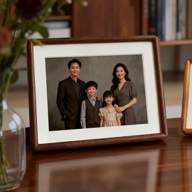 Premium Solid Wood Picture Frame 12-Inch Black Walnut Photo Frame for Home Display Elegant Artwork Frame Home Decor