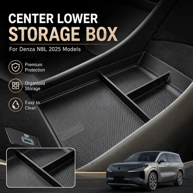 For Denza N8L Center Lower Storage Box Car Organizer Auto Storage Accessories Custom Modification Parts 25 Models