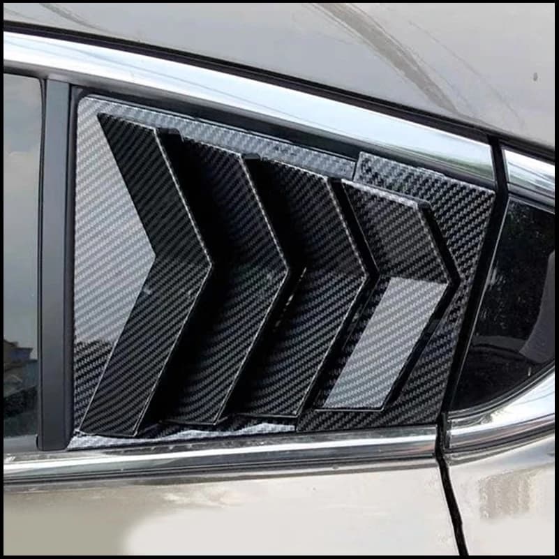 Car styling For MAZDA 6 Mazda6 Sedan 2014-2022 Rear Door Louver Window Side Shutter Vent Cover Trim Auto Accessories