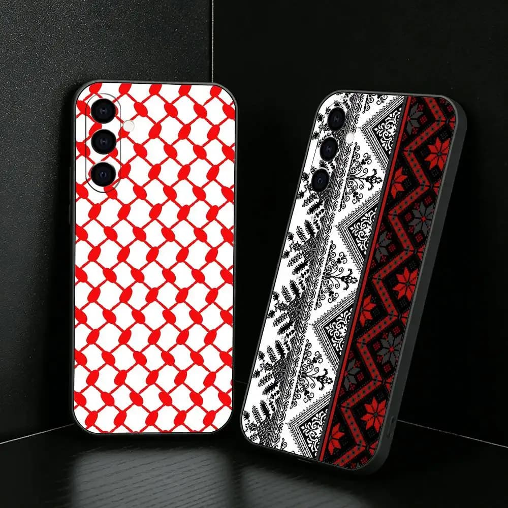 P-Palestinian HattA Head-Band Pattern Phone Case For Samsung Galaxy A73,A72,A71,A70,A52,A51 Others Soft Black Cover