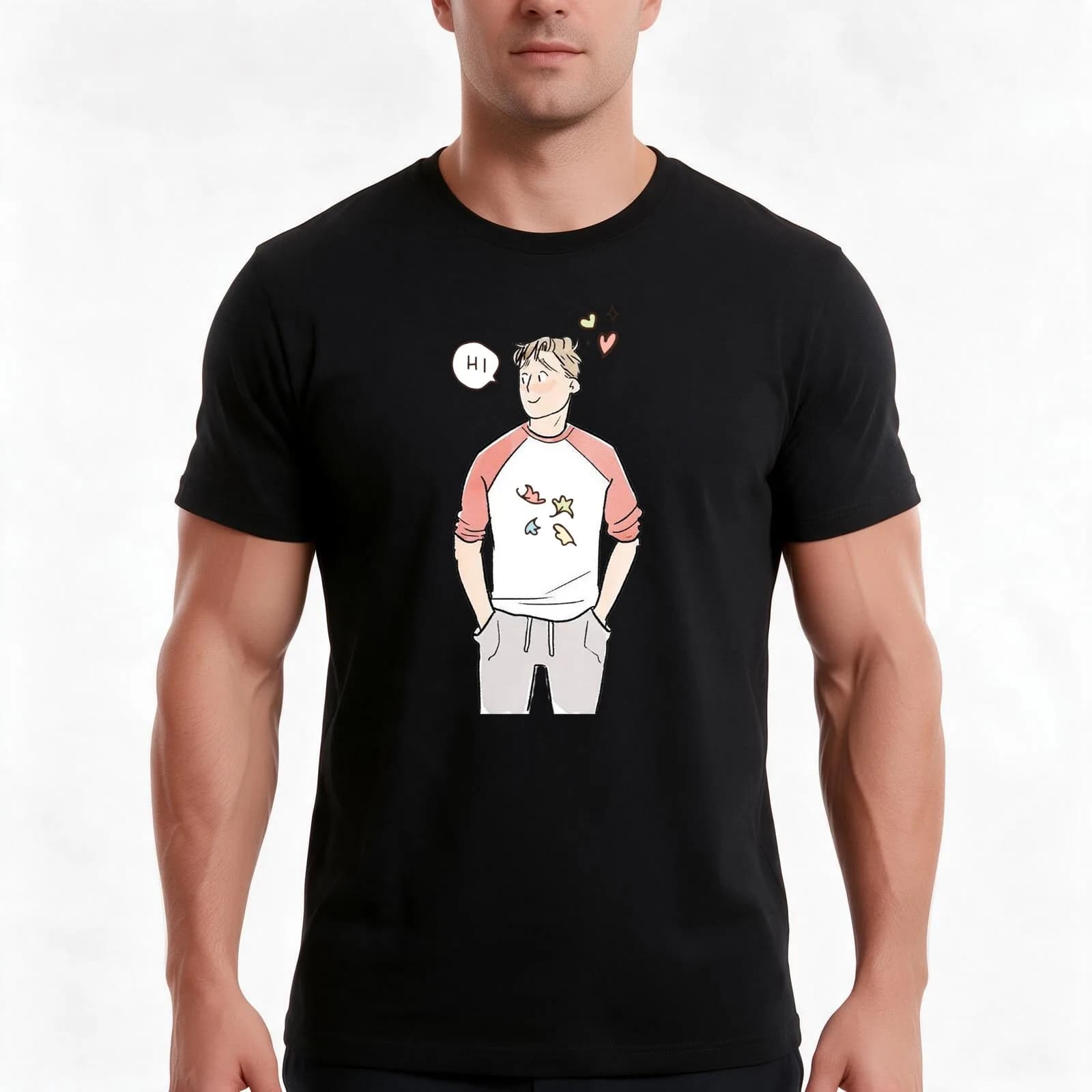 Nick Nelson - Heartstopper T-Shirt, Summer Casual Cotton Tee, Oversized Streetwear Tops, Vintage Graphic Print, Unisex Men Women