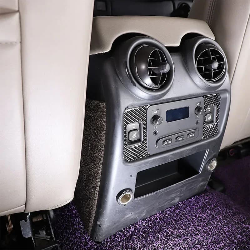 Soft Carbon Fiber Car Rear Heated Seat Switch Sticker Decoration for Hummer H2 2003-2007 Interior Car Accessories