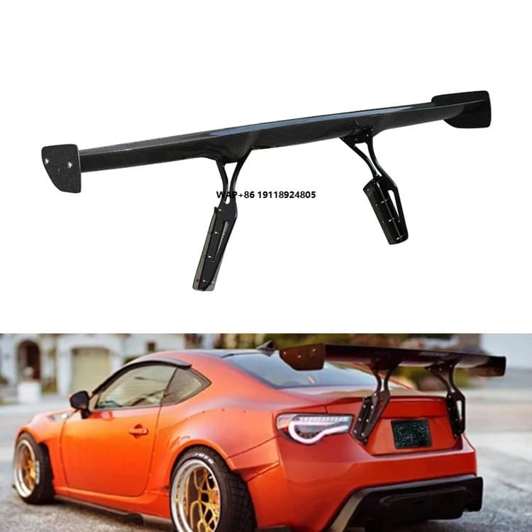 Carbon Fiber Gt Style Wing Spoiler for  GT86 BRZ 2013-2018 Rear Trunk Spoiler Racing Wing