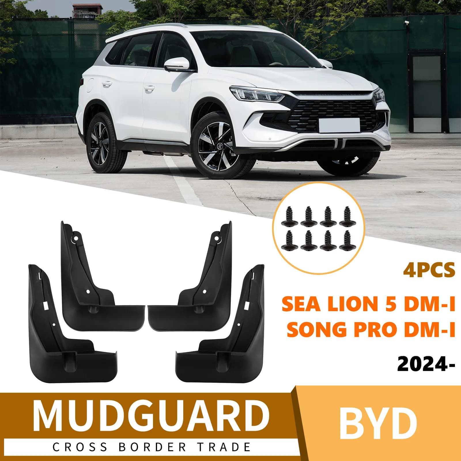 For BYD Song Pro Sea Lion 5 DM-i 2024 car fender tiles car accessories car fender fender flares