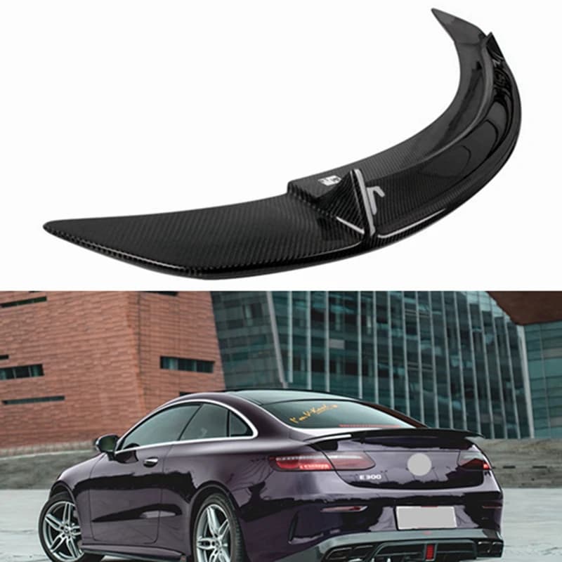 FOR Mercedes-Benz E-Class W238 C238 2Door Coupe RT Style Carbon Fiber Rear Spoiler Trunk Wing 2016-2023 FRP Forged carbon