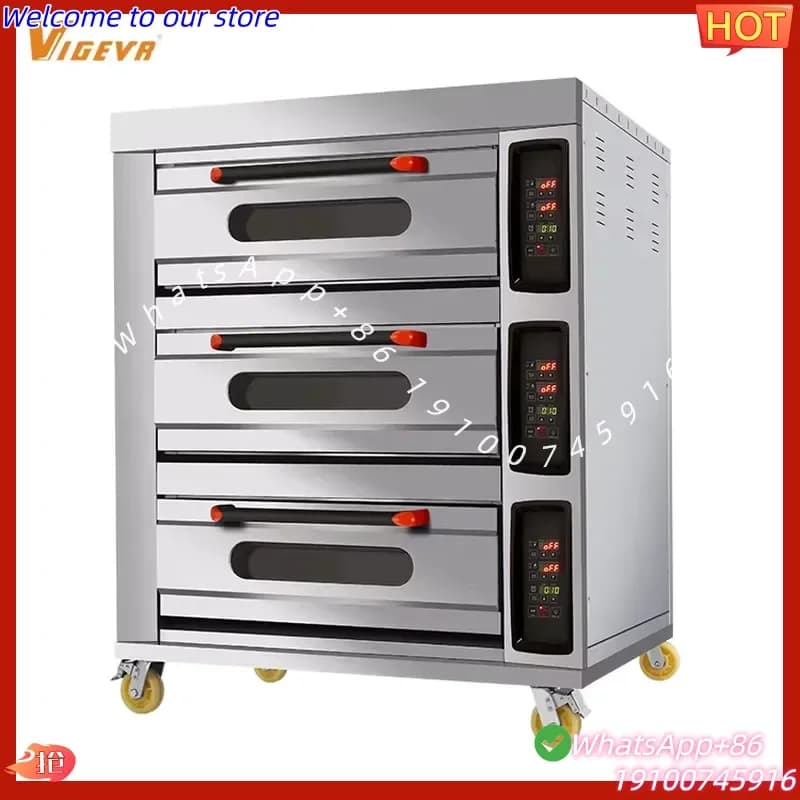 2026Hot Commercial Bakery Machine Bread Bakery Cake Deck Oven Baking Oven for Sale Commercial Kitchen Baking Equipment