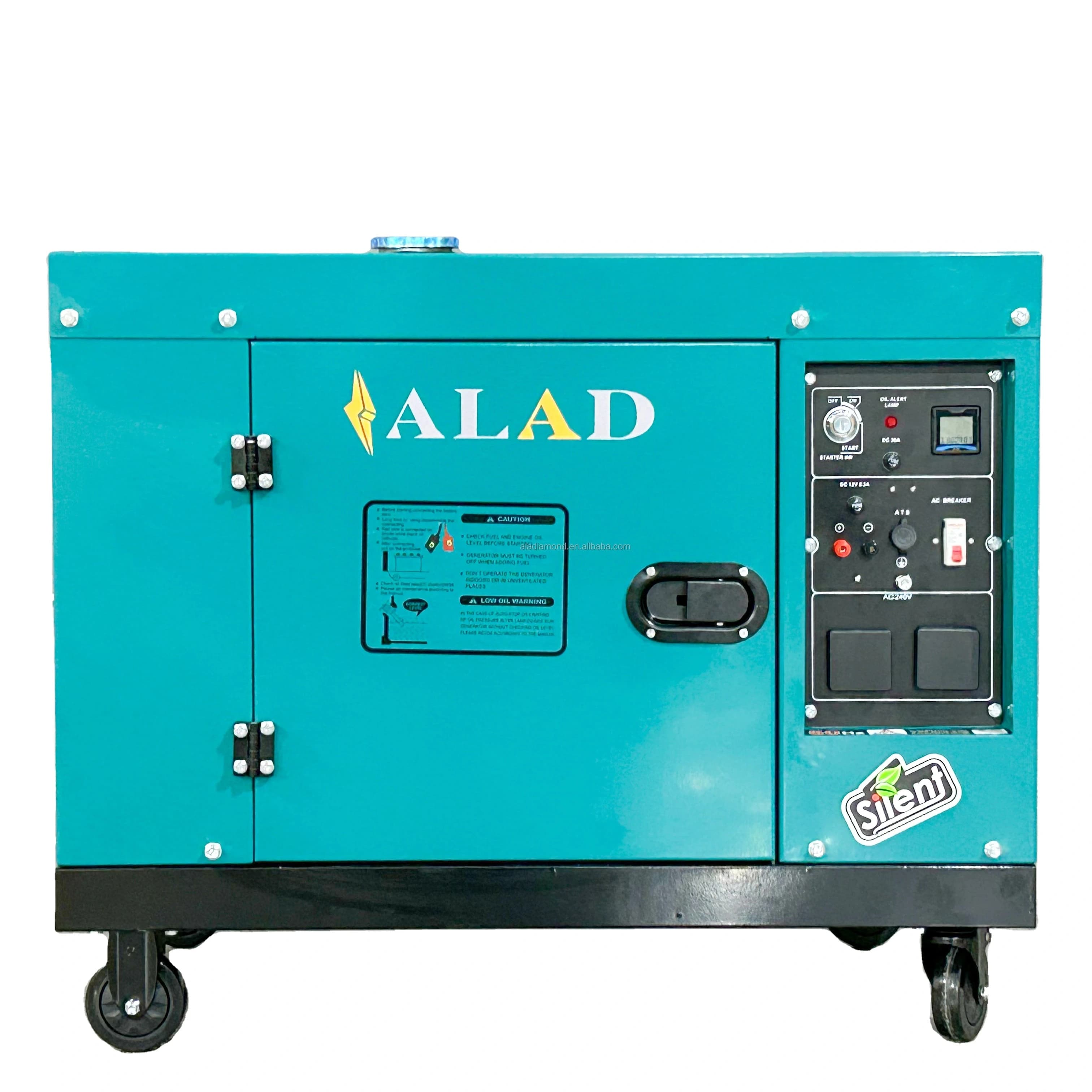 Silent Type 3Kw 10Kw Diesel Air-Cooled Small Generator Set for Home Use Auto Start ATS Option 480v 240v Rated Voltage 60Hz