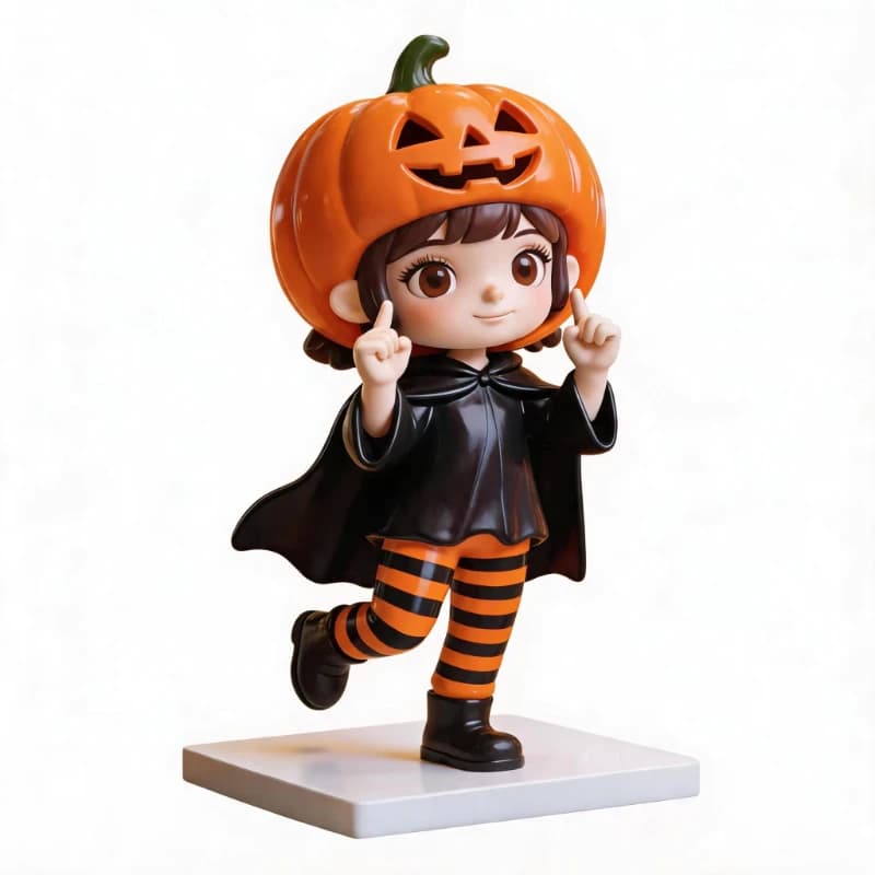 Modern outdoor stainless steel sculpture with rich details and stylish decoration, suitable for Halloween street