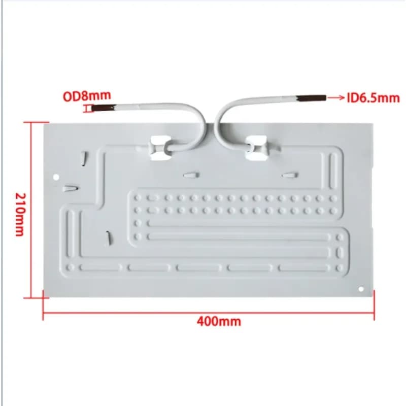 1PCS Aluminum Flat Plate Evaporator for Refrigerator Freezer with Capillary Tube - Cooling Plate Accessory