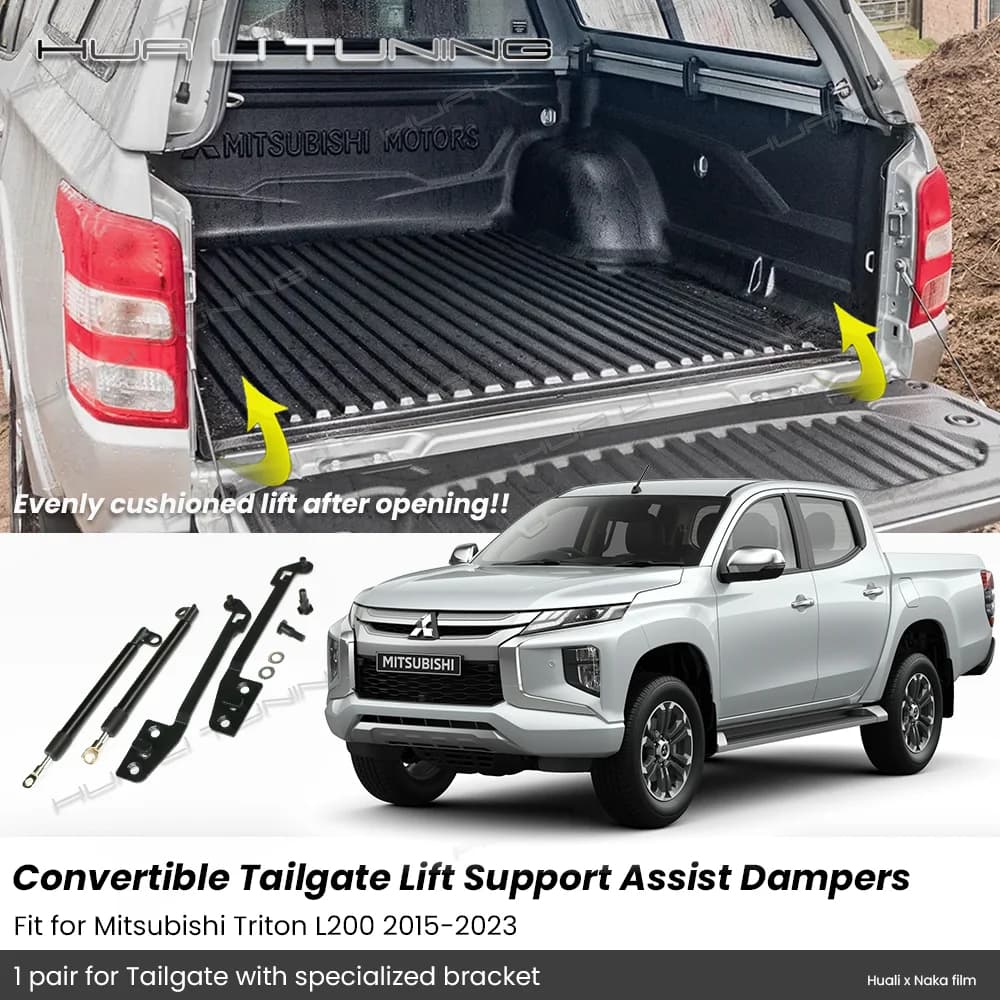 For Mitsubishi Triton L200 2015-2023 Lift Support Tailgate Assist Damper German Strech Trunk Gas Spring Struts Auto Accessories