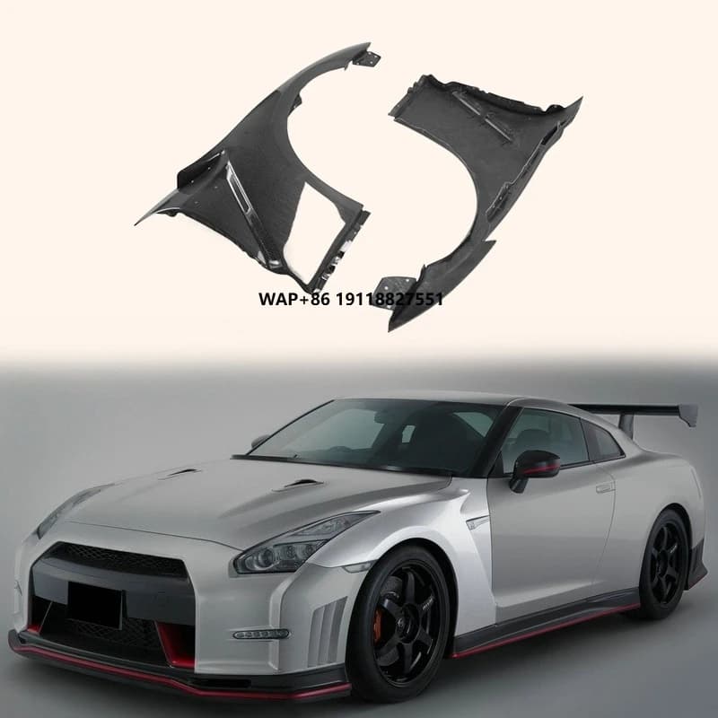 For  High Quality Fiber Glass 08-16 R35 GTR CBA DBA NI-Style Front Fender