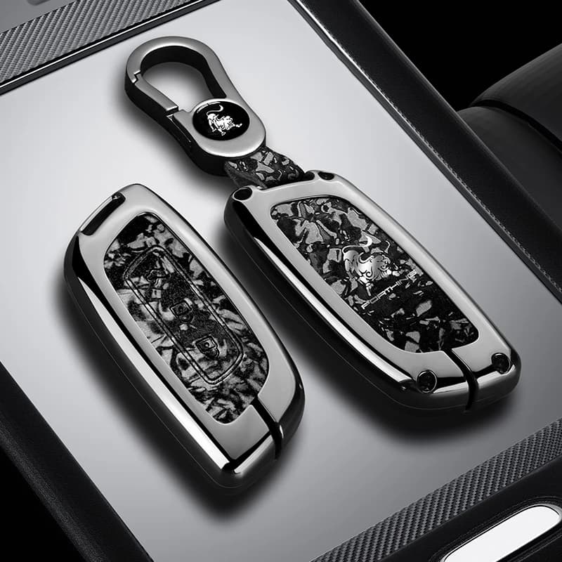 Zinc Alloy Car Key Case for Dongfeng Fengxing Forthing S7 2024 Car-Styling Remote Cover Shell Keychain Holder Fob Accessories
