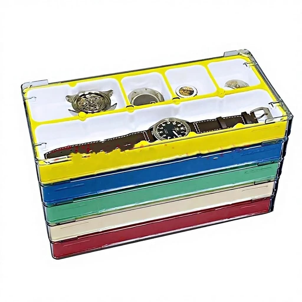 Watch Tool Watch Parts Storage Box Movement Disassembly Storage Box Dustproof Box