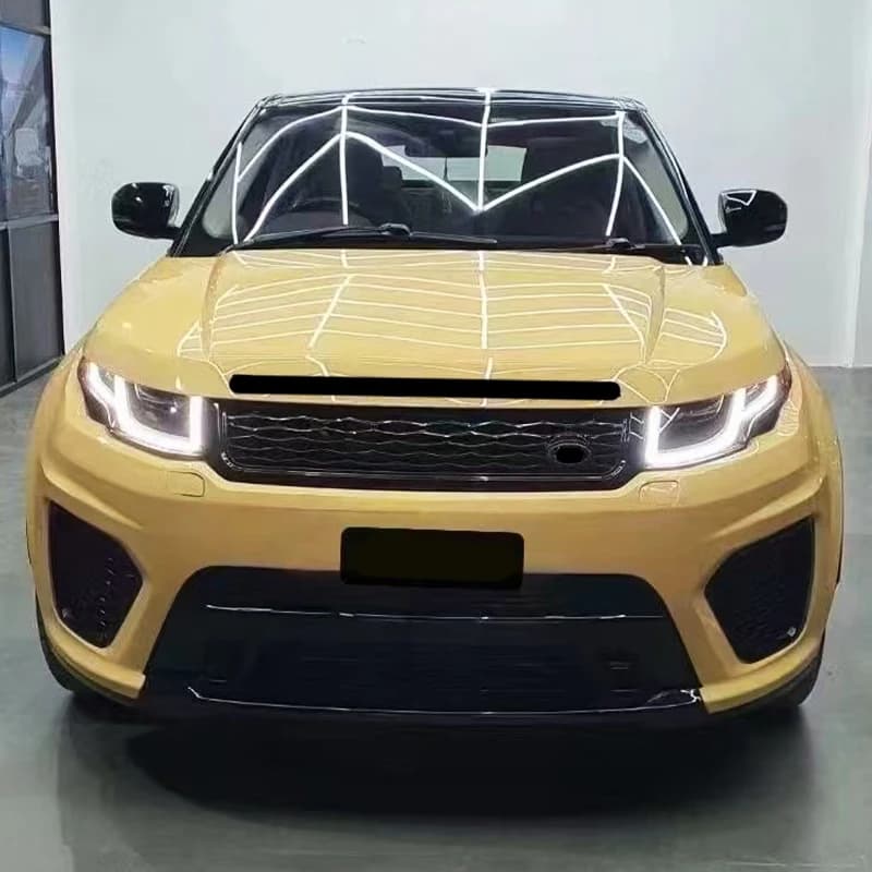 2019 Sports Car Surround Aerodynamic Modification Parts Full Exterior Upgrade Bumper Fog Light SVR BodyKit for  Evoque