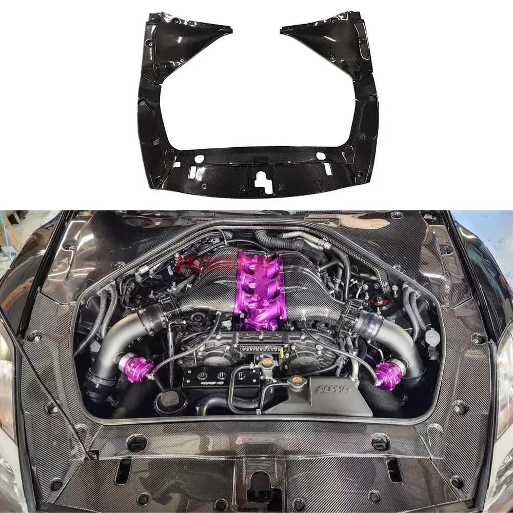 Carbon Fiber Engine Cooling Panel Cover for Nissan GTR R35 Battery Cover