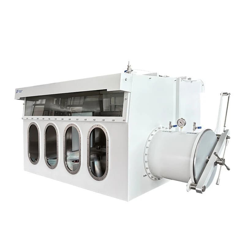 Vacuum Glove Box Laboratory Face-to-face Anaerobic Operation Box Up and Down Docking Feeding 304 Stainless Steel Glove Box
