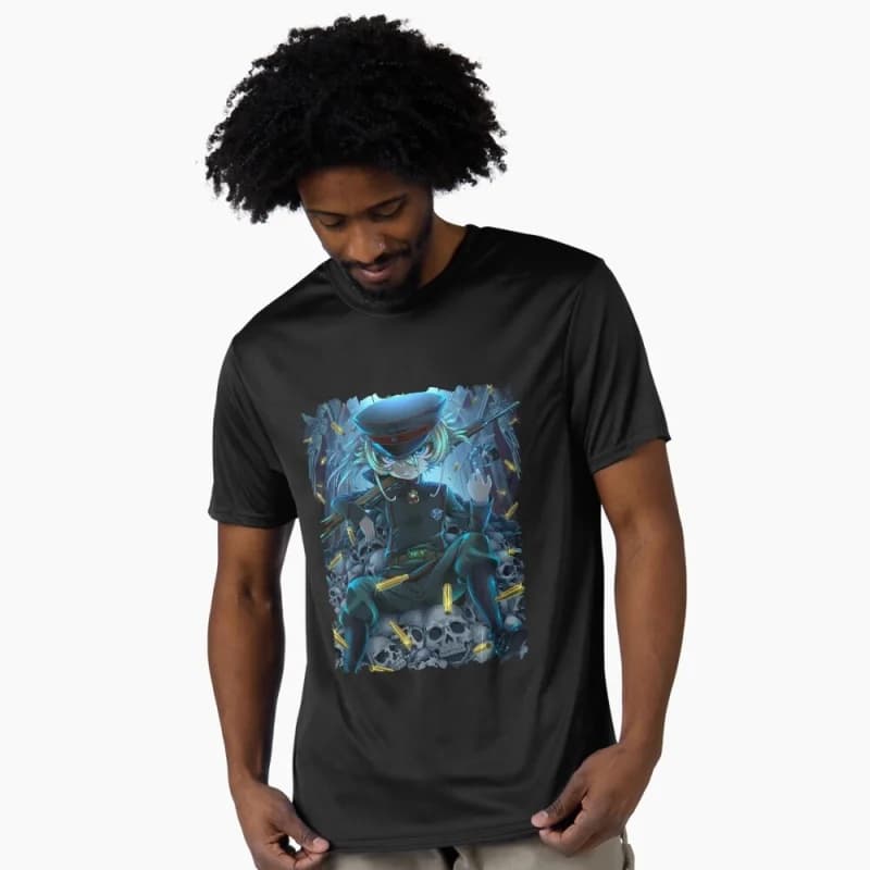 Saga Of Tanya The Evil 0429 Tanya Degurechaff Anime Gift t shirt Youjo Senki Manga tee Short-sleeve Y2K Clothes  All size Tops