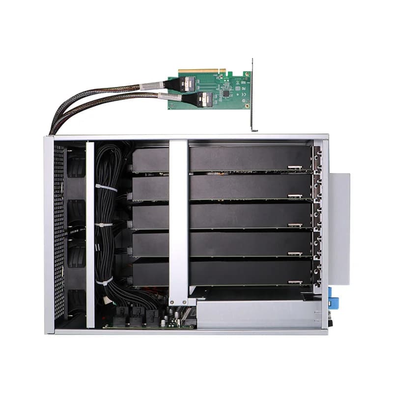 5-GPU External Computing Power Expansion Enclosure High Bandwidth, Convenient Portability Easy Deployment
