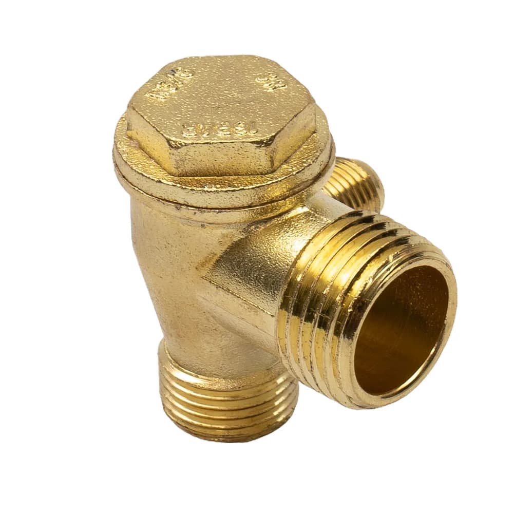 1/10pcs 3-Port Zinc Alloy Male Thread Check Valve Connector Tool For Air Compressor Air Pressure Tank Compressor Piston Pump