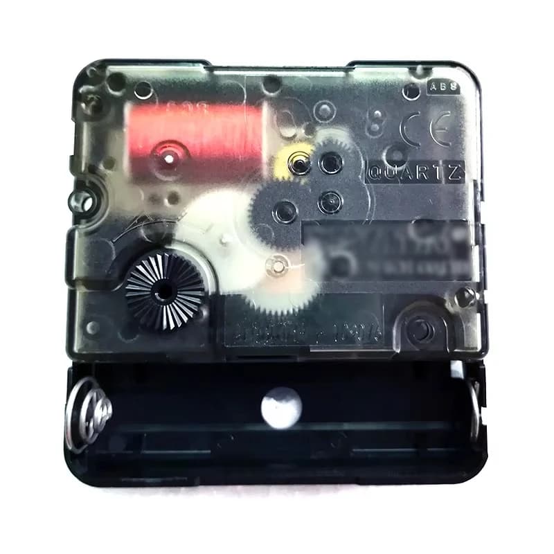 Quartz Clock Movement Kit with Black Clock Hands Non-ticking 6mm Thread Shaft Clock Motor for DIY Wall Clock Handcraft