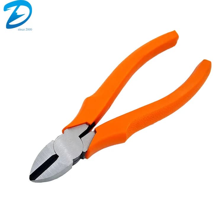 Professional Crv 6 Inch Diagonal Cutting Pliers with Stripping Function DIY Grade Plastic Handle OEM Customizable