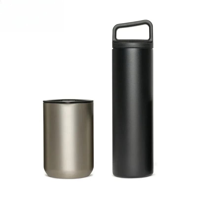 Double-layer stainless steel cup portable simple thermal insulation water cup coffee cup