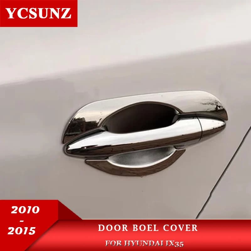 Chrome Car Door Handle Cover For Hyundai IX35 2010 2011 2012 2013 2014 2015 Exterior Parts Accessories