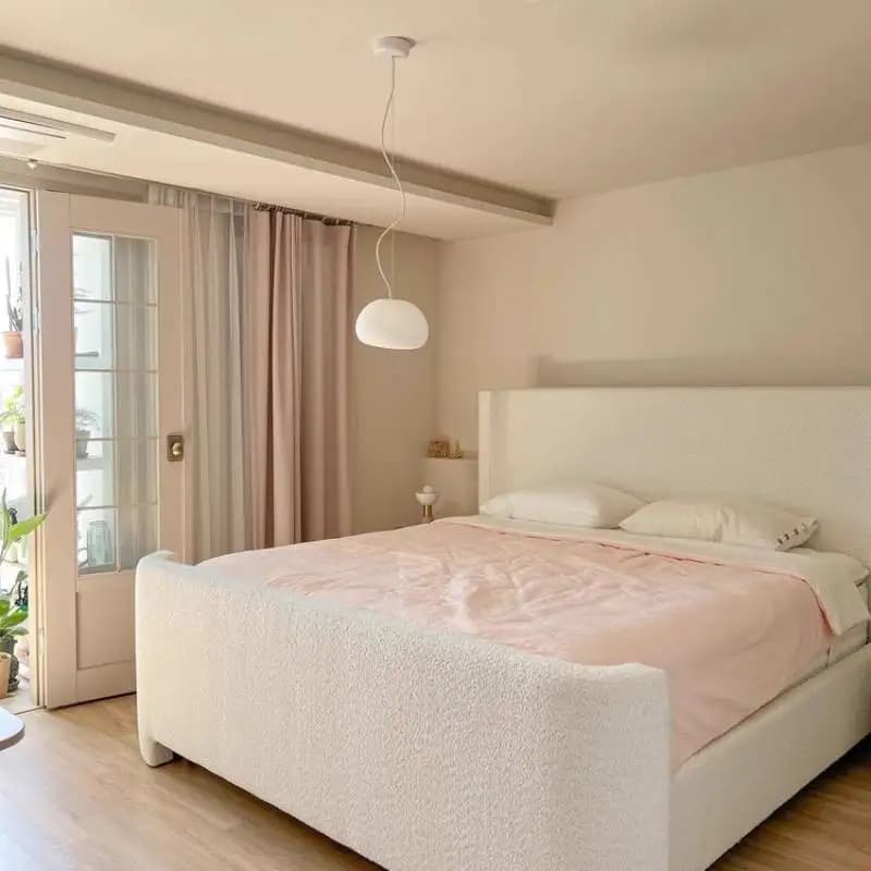 Minimalist European Double Bed Frame White Unique Pliable King Size Double Bed Frame Modern Cama Matrimonial Furniture For Home