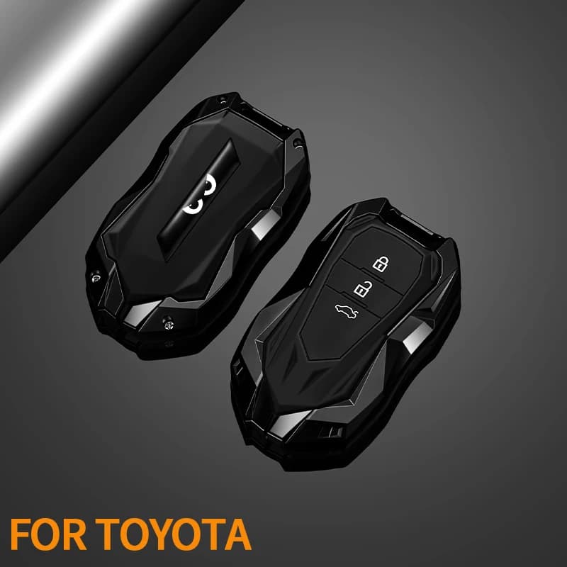 Car Key Case Cover For Toyota Camry Corolla FJ Land Cruiser RAV4 Prius Sienna Prado CHR Avalon Holder Shell Keychain Accessories