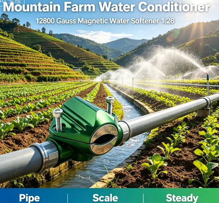 Magiko 12800Gauss Physical Magnetic Water Softener Anti‑Scale Conditioner Hard Water Descaler For Farm Home Pipe System